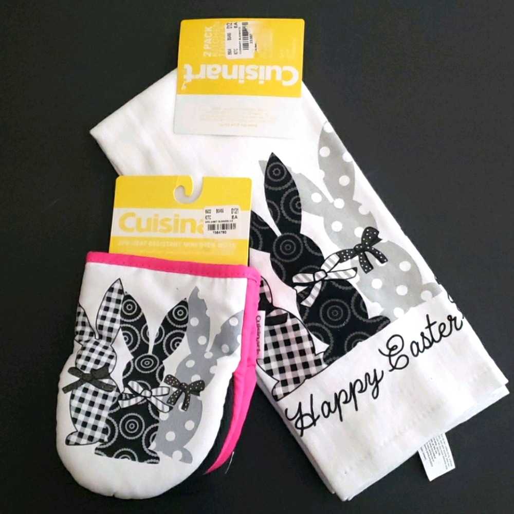 Cuisinart Easter Oven Mitts Towels